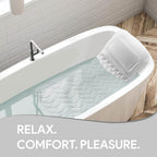 Ergonomic Breathable Mesh Full-Body Bathtub Pillow