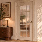 Ergonomic Matte Black & Brass Interior Door Handle Set (Multiple Configurations)