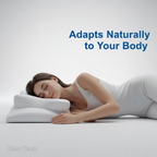 Ergonomic Memory Foam Anti-Snore Pillow