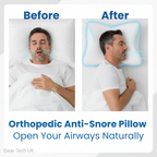 Ergonomic Memory Foam Anti-Snore Pillow
