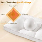 Ergonomic Pillow Five-Zone Cervical Support Hypoallergenic