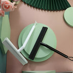 Ergonomic Silicone Body & Rubber Blade Shower Squeegee