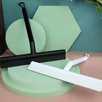 Ergonomic Silicone Body & Rubber Blade Shower Squeegee