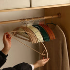 Ergonomic Soft-Touch Clothes Hangers
