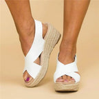 Espadrilles Orthopedic Wedge Heel Elastic Straps & Non-Slip Sole