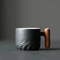 Espresso Cup Ceramic Wooden Handle Dishwasher Safe