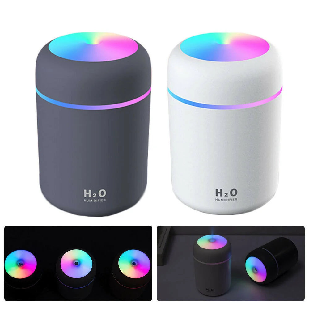 Essential Oil Diffuser Adjustable Mist 300ml USB Powered