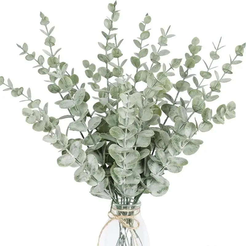Eucalyptus Branches Lifelike Hand-Finished Set of 12