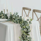 Eucalyptus Garland Set of 2 Silk-Like Flexible Stems