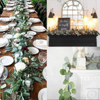 Eucalyptus Garland Set of 2 Silk-Like Flexible Stems