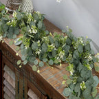 Eucalyptus Garland Set of 2 Silk-Like Flexible Stems