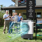 Evaporative Air Cooler 4-In-1 Energy-Efficient 45 Liter Tank