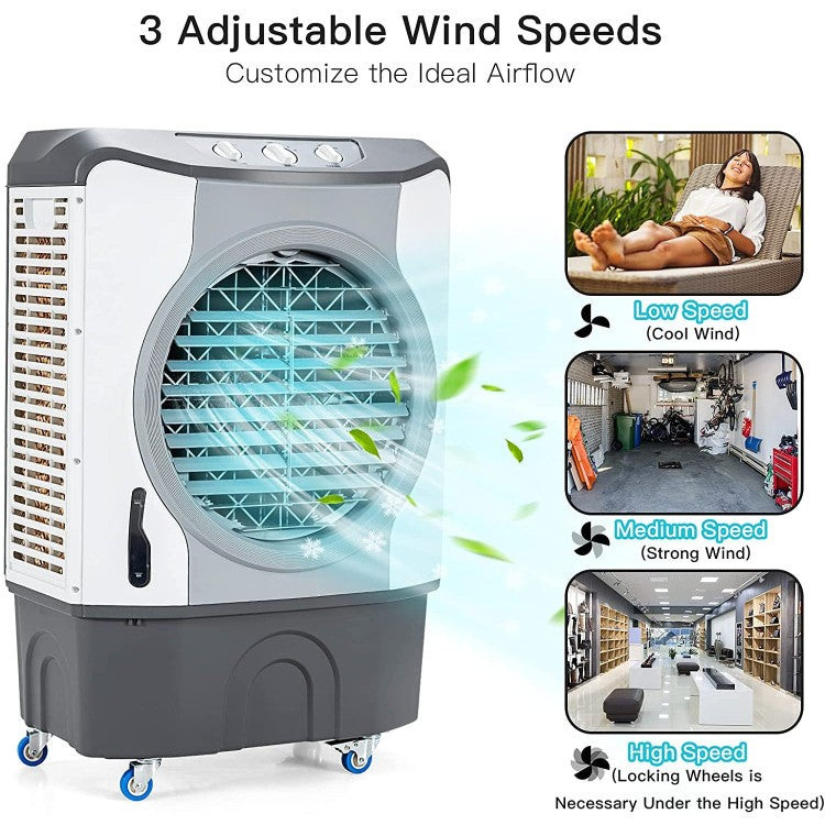 Evaporative Air Cooler 4-In-1 Energy-Efficient 45 Liter Tank