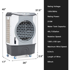 Evaporative Air Cooler 4-In-1 Energy-Efficient 45 Liter Tank