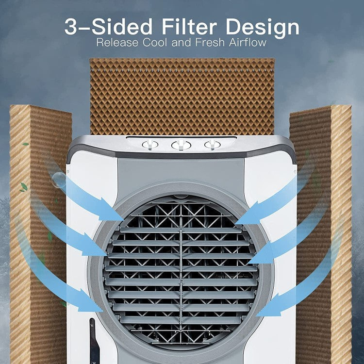 Evaporative Air Cooler 4-In-1 Energy-Efficient 45 Liter Tank
