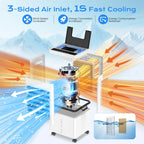 Evaporative Cooler Portable 12L Tank Remote & Timer