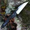 Everyday Carry Knife Push-Button One-Hand Opening CPM 154 Steel