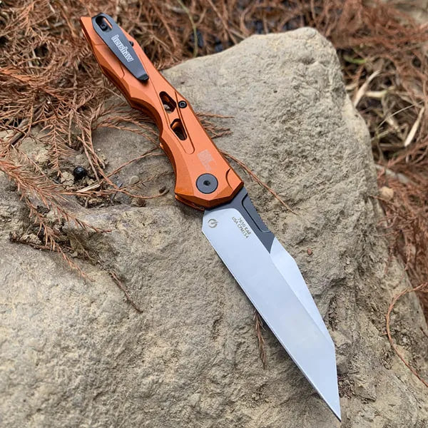 Everyday Carry Knife Push-Button One-Hand Opening CPM 154 Steel