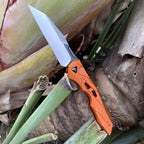 Everyday Carry Knife Push-Button One-Hand Opening CPM 154 Steel
