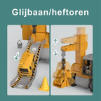 Excavator Toy Buildable Kit With Tools & Stickers
