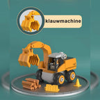 Excavator Toy Buildable Kit With Tools & Stickers
