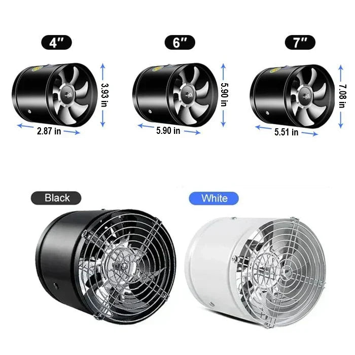 Exhaust Fan Copper Motor Quiet Operation High Airflow