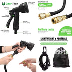 Expandable Garden Hose Anti-Kink Leak-Proof 8-Mode Nozzle