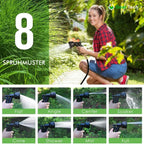 Expandable Garden Hose Anti-Kink Leak-Proof 8-Mode Nozzle