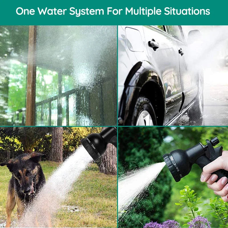 Expandable Garden Hose Kink-Resistant & Puncture-Resistant