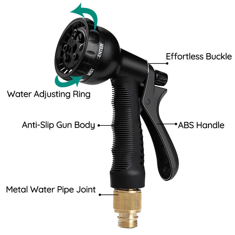Expandable Garden Hose Kink-Resistant & Puncture-Resistant