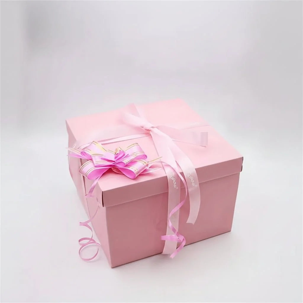 Explosion Gift Box Four Panel Photo Reveal Cardstock Kit
