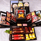 Explosion Gift Box Four Panel Photo Reveal Cardstock Kit