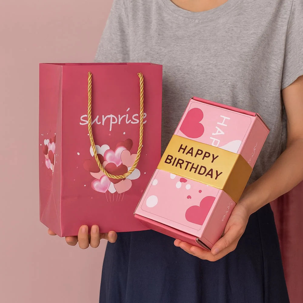Explosion Gift Box Pop-Up Photo & Cash Slots