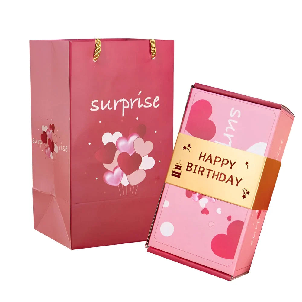 Explosion Gift Box Pop-Up Photo & Cash Slots