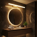 Extendable Dual-Rod Moisture-Resistant Stainless Steel Vanity Light Bar (3 Color Temperatures)
