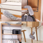 Extendable Duster Telescopic Pole Flexible Microfiber Head