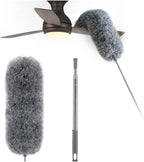 Extendable Duster Telescopic Pole Flexible Microfiber Head