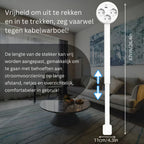 Extendable Power Outlet Three EU Sockets USB-A & USB-C
