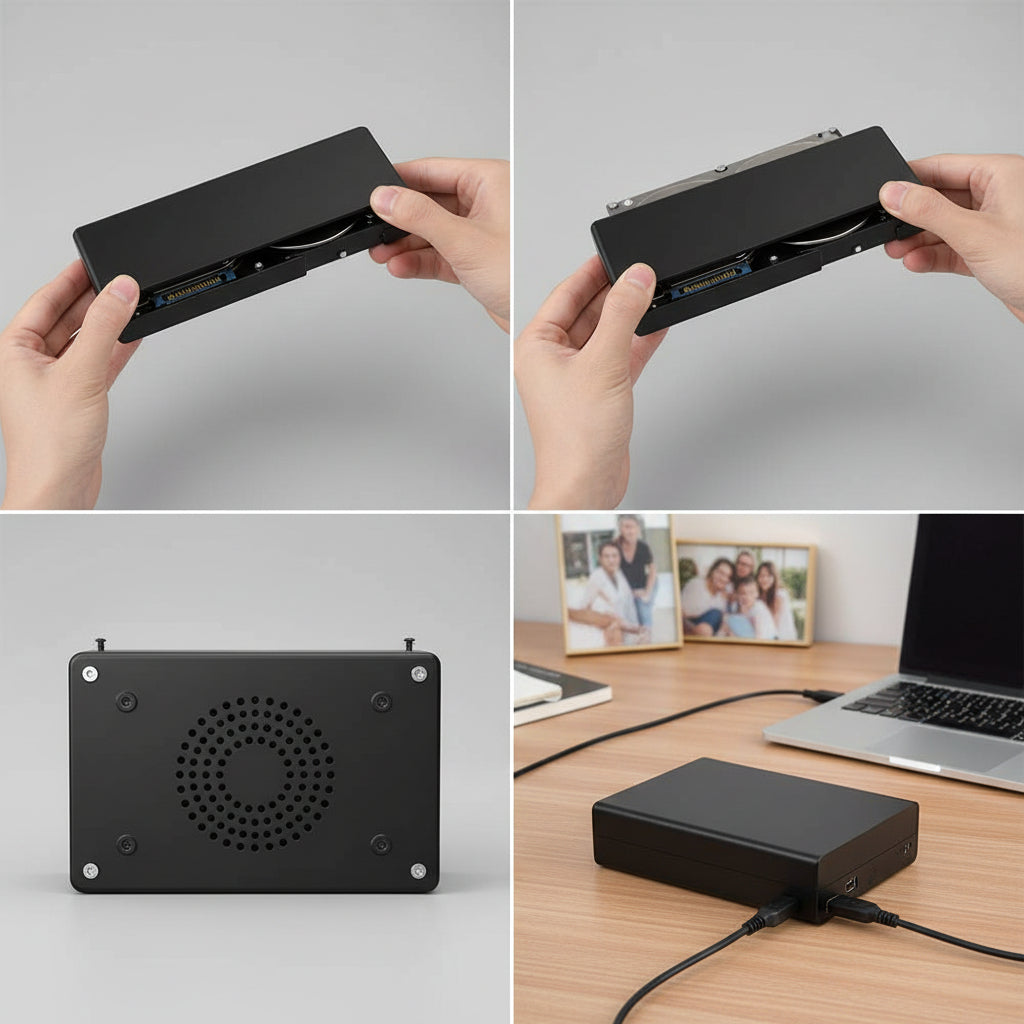 External Drive Enclosure 2.5 & 3.5 SATA USB 3.0