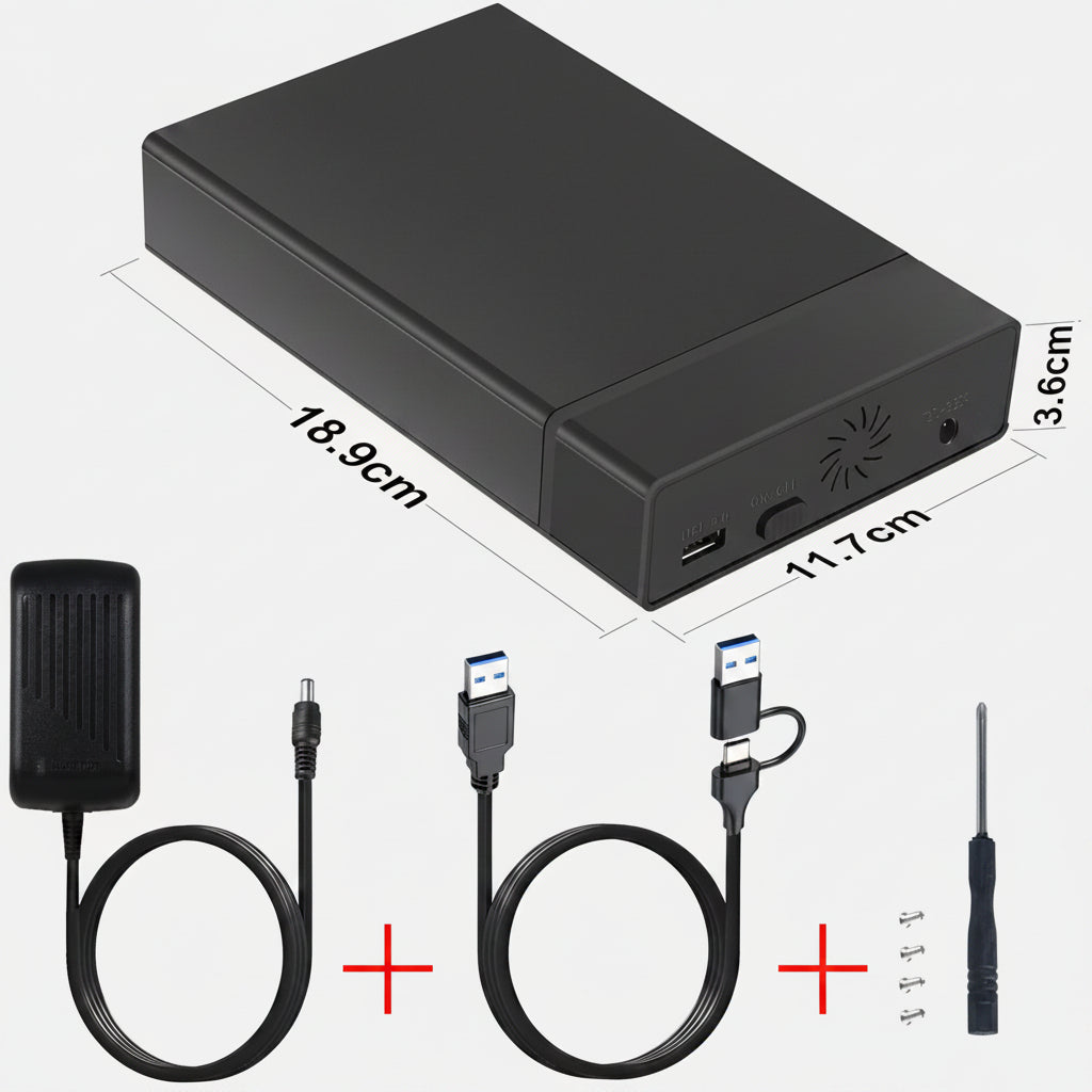 External Drive Enclosure 2.5 & 3.5 SATA USB 3.0