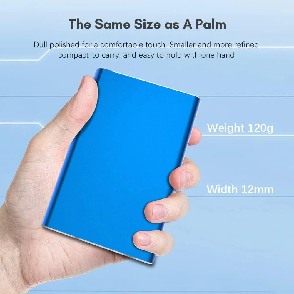 External Hard Drive 1TB USB 3.0 Metal Case