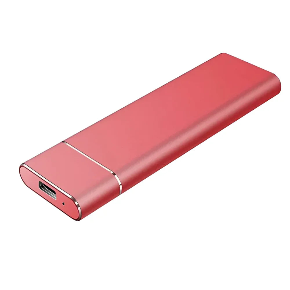 External Hard Drive 500GB Brushed Aluminum High-Speed USB