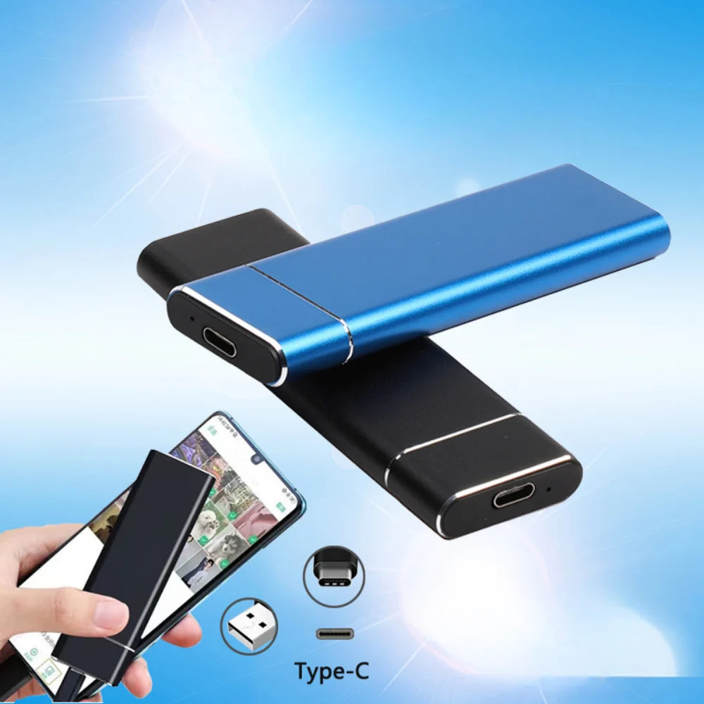 External Hard Drive 500GB Brushed Aluminum High-Speed USB
