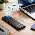 External Hard Drive 500GB Brushed Aluminum High-Speed USB