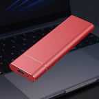 External Hard Drive 500GB Brushed Aluminum High-Speed USB