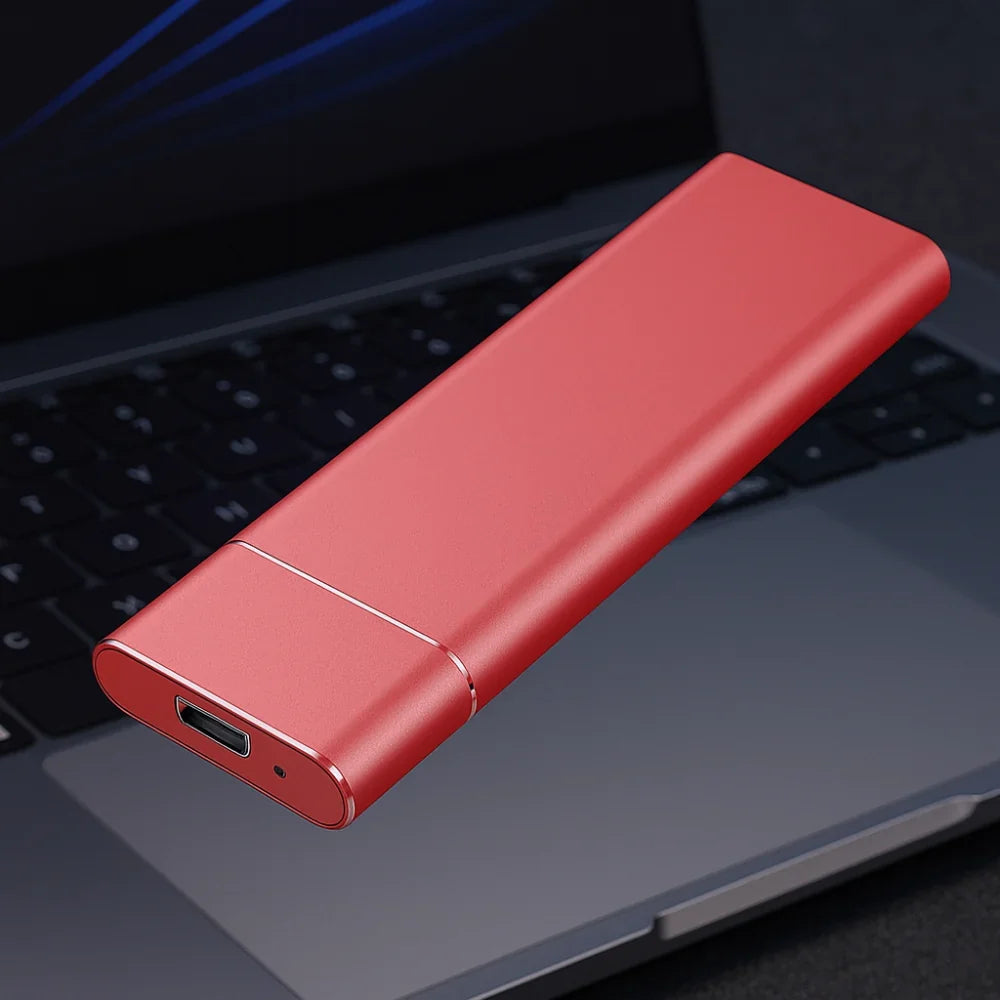 External Hard Drive 500GB Brushed Aluminum High-Speed USB