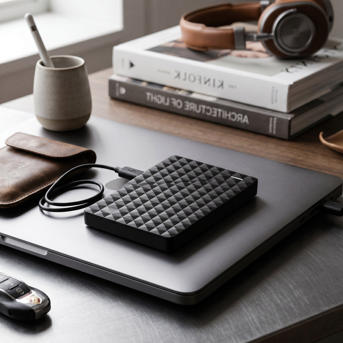 External Hard Drive 64GB Compact USB-Powered Windows Plug-and-Play