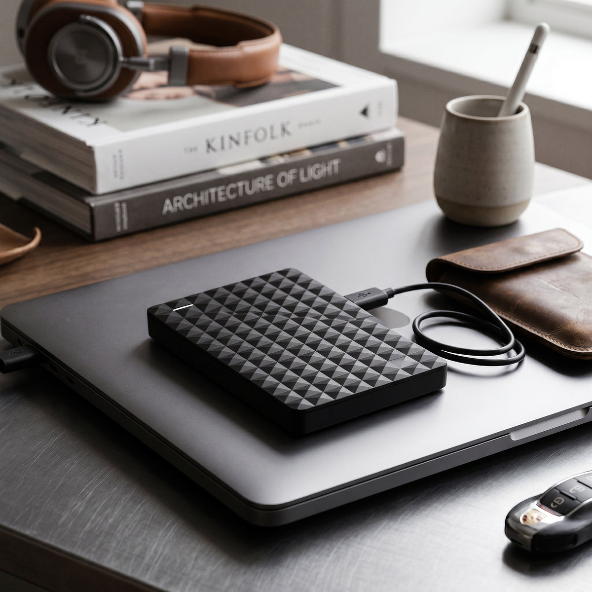 External Hard Drive 64GB Compact USB-Powered Windows Plug-and-Play