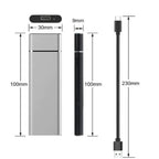 External Hard Drive 8TB Portable Aluminum