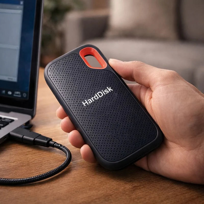 External Hard Drive High-Speed USB-C Plug-and-Play